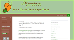 Desktop Screenshot of mariposanaturals.com